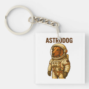 Dachshund Astronaut Wiener Dog Astrodog Sleutelhanger