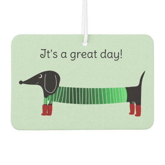 Dachshund Auto  Luchtverfrisser (Voorkant)