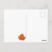 Dachshund AutumnHalloween Herfst Briefkaart (Achterkant)