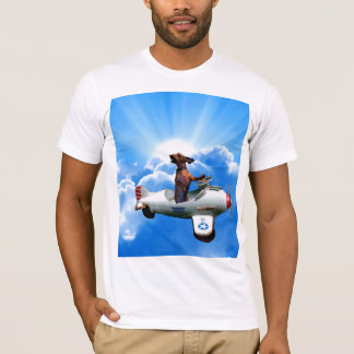 "Dachshund Aviator" Ontworpen door: Zermeno T-shirt