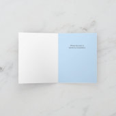 Dachshund Baby shower Boy Invitation Bedankkaart (Binnen)