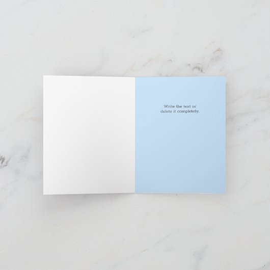 Dachshund Baby shower Boy Invitation Bedankkaart (Binnen)