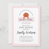 Dachshund-Baby shower Kaart (Voorkant)