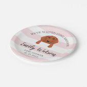 Dachshund Baby shower Paper Bord (Gekanteld)