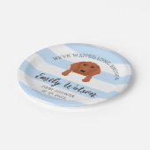 Dachshund Baby shower Paper Bord (Gekanteld)