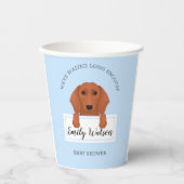 Dachshund-Baby showers Papieren Bekers (Voorkant)