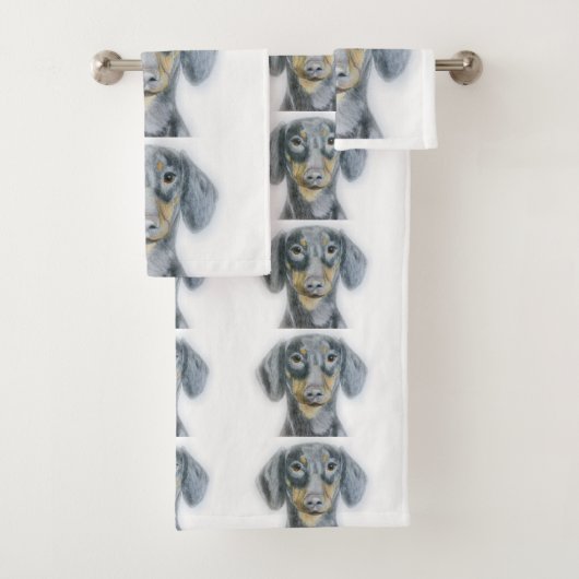 Dachshund bad handdoek (Insitu)