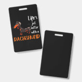 Dachshund Badge (Voor- en achterkant)