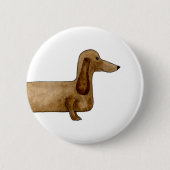 Dachshund badge ronde button 5,7 cm (Voorkant)