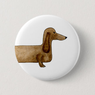 Dachshund badge ronde button 5,7 cm