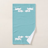 Dachshund Badhanddoekenset | 3-delig Doxie-bad Bad Handdoek (Handdoek)