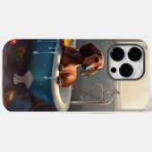 Dachshund badtijd plezier Case-Mate iPhone case (Achterkant (horizontaal))