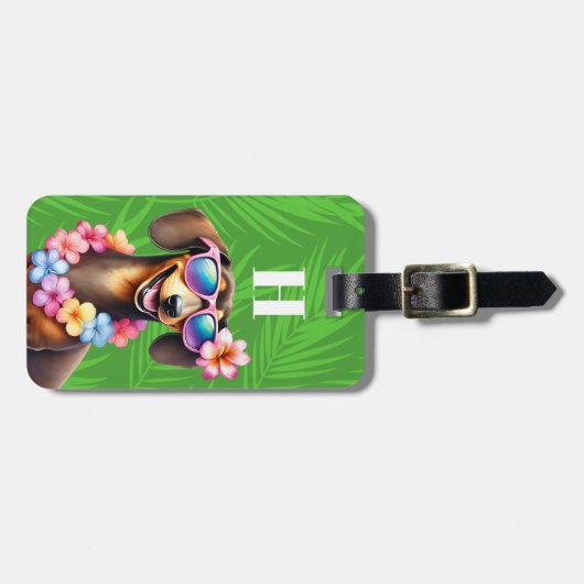 Dachshund bagage labels (Voorkant horizontaal)