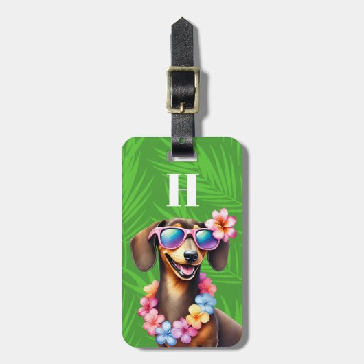 Dachshund bagage labels (Voorkant verticaal)