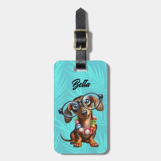 Dachshund bagage labels (Voorkant verticaal)