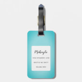 Dachshund Bagage Labels (Achterkant verticaal)