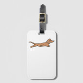 Dachshund Bagagelabel (Voorkant (verticaal))