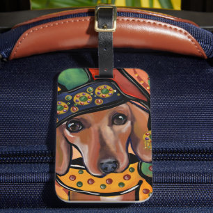 DACHSHUND BAGAGELABEL