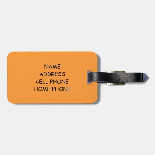 Dachshund Bagagelabel (Achterkant horizontaal)