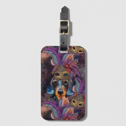 Dachshund Bagagelabel (Voorkant (verticaal))