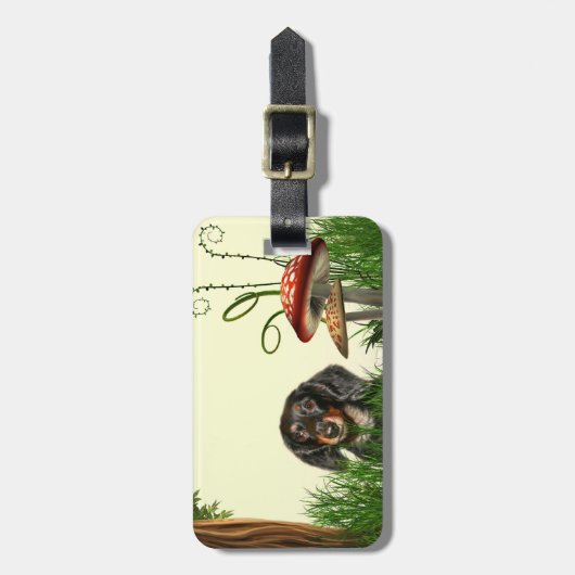 Dachshund Bagagelabel (Voorkant verticaal)