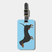 Dachshund bagagelabel (Voorkant verticaal)