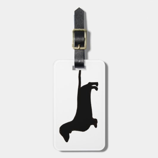 dachshund bagagelabel (Voorkant verticaal)