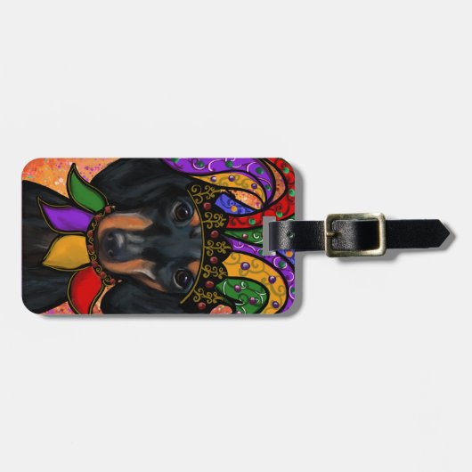 DACHSHUND BAGAGELABEL (Voorkant horizontaal)