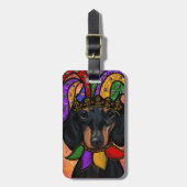 DACHSHUND BAGAGELABEL (Voorkant verticaal)