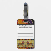 Dachshund-Bagagelabel Bagagelabel (Achterkant verticaal)