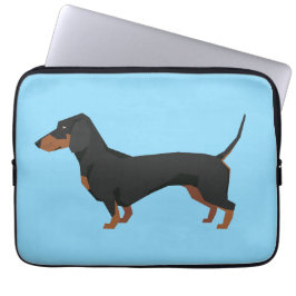 Dachshund bagagelabel laptop sleeve