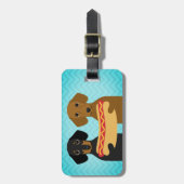 Dachshund Bagagelabels (Voorkant verticaal)