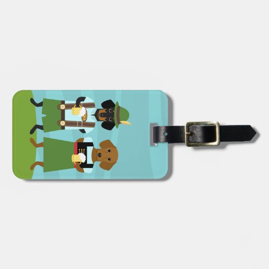 Dachshund Bagagelabels (Voorkant horizontaal)