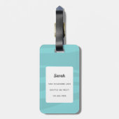 Dachshund Bagagelabels (Achterkant verticaal)