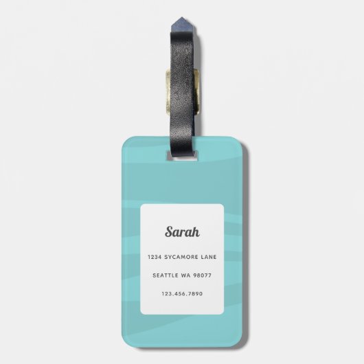 Dachshund Bagagelabels (Achterkant verticaal)