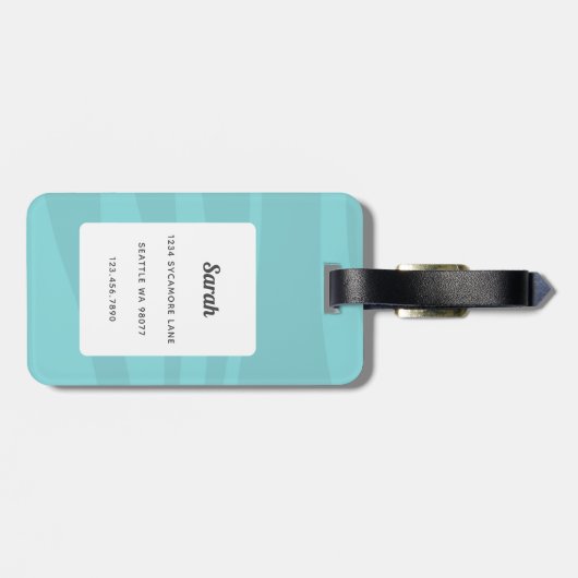 Dachshund Bagagelabels (Achterkant horizontaal)