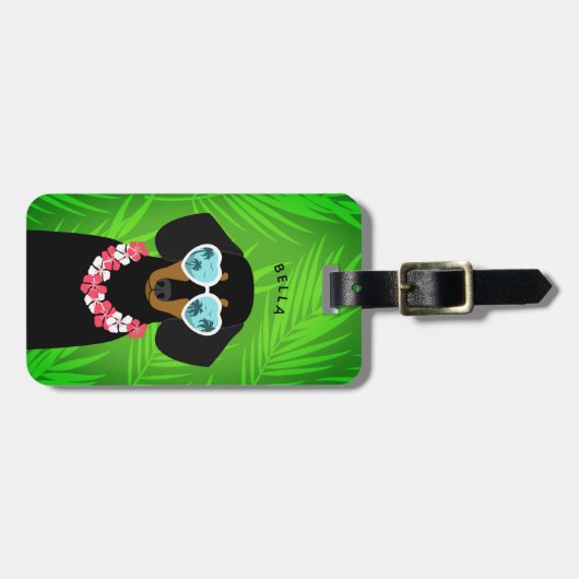 Dachshund Bagagelabels (Voorkant horizontaal)