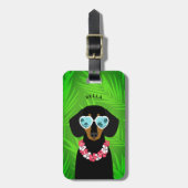 Dachshund Bagagelabels (Voorkant verticaal)