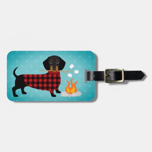 Dachshund Bagagelabels (Voorkant horizontaal)