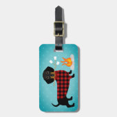 Dachshund Bagagelabels (Voorkant verticaal)
