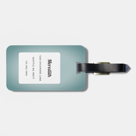 Dachshund Bagagelabels (Achterkant horizontaal)