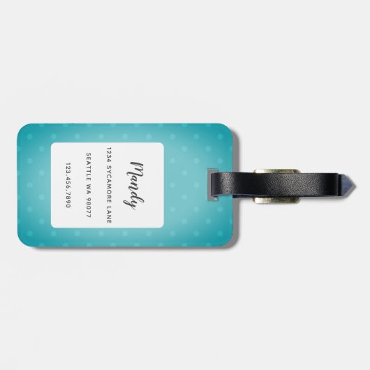 Dachshund Bagagelabels (Achterkant horizontaal)