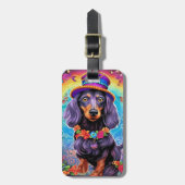 Dachshund Bagagelabels (Voorkant verticaal)