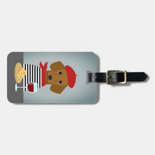 Dachshund Bagagelabels (Voorkant horizontaal)