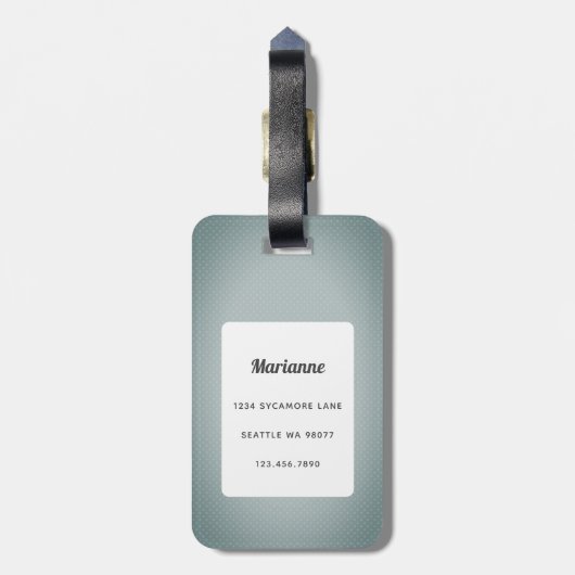 Dachshund Bagagelabels (Achterkant verticaal)