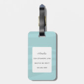 Dachshund Bagagelabels (Achterkant verticaal)