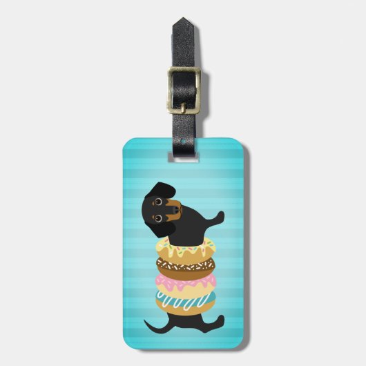 Dachshund Bagagelabels (Voorkant verticaal)