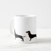 Dachshund Basic Breed Klaar om aan te passen Koffiemok (Voorkant links)