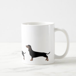 Dachshund Basic Breed Klaar om aan te passen Koffiemok