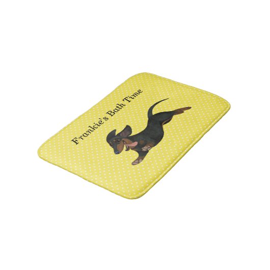 Dachshund Bath Mat (Gekanteld)